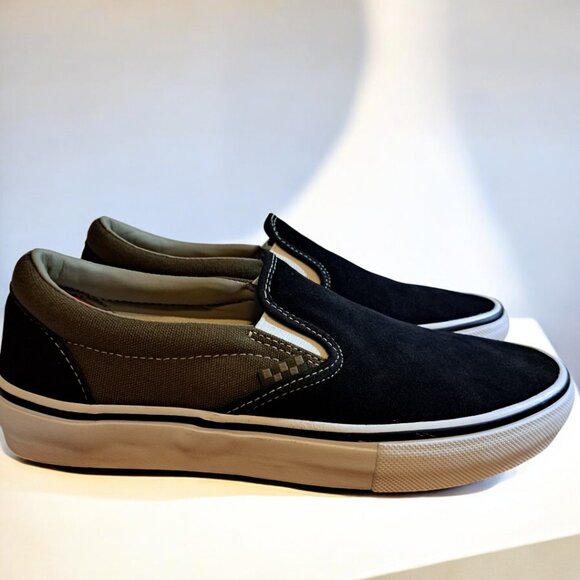 Men’s Vans Skate Slip on Port/Black Green Size 8.5 NWOT - Picture 5 of 11